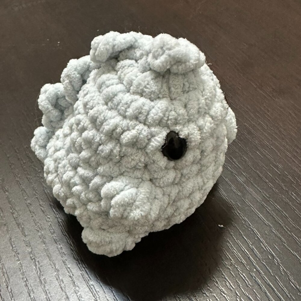 Crocheted Mini Dinosaur -- So cute and fluffy!
